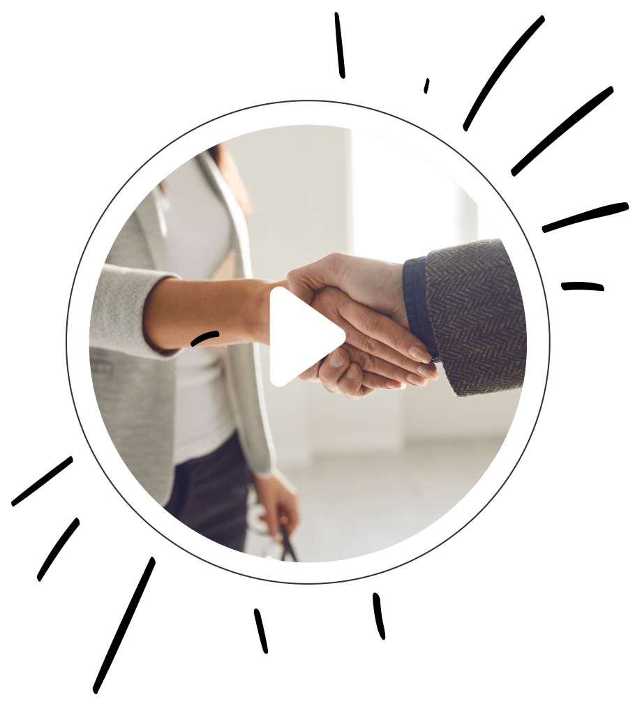 A person shaking hands with another person